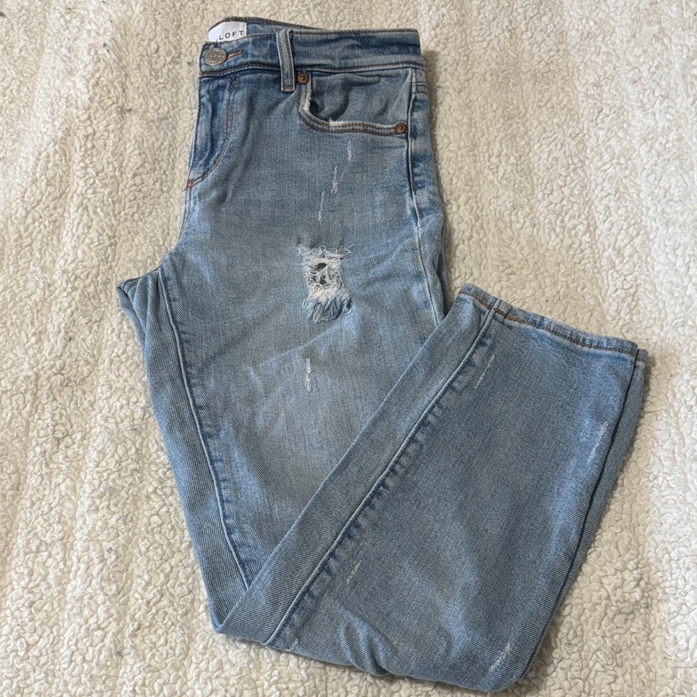 LOFT Light Blue Ankle & Cropped Jeans
